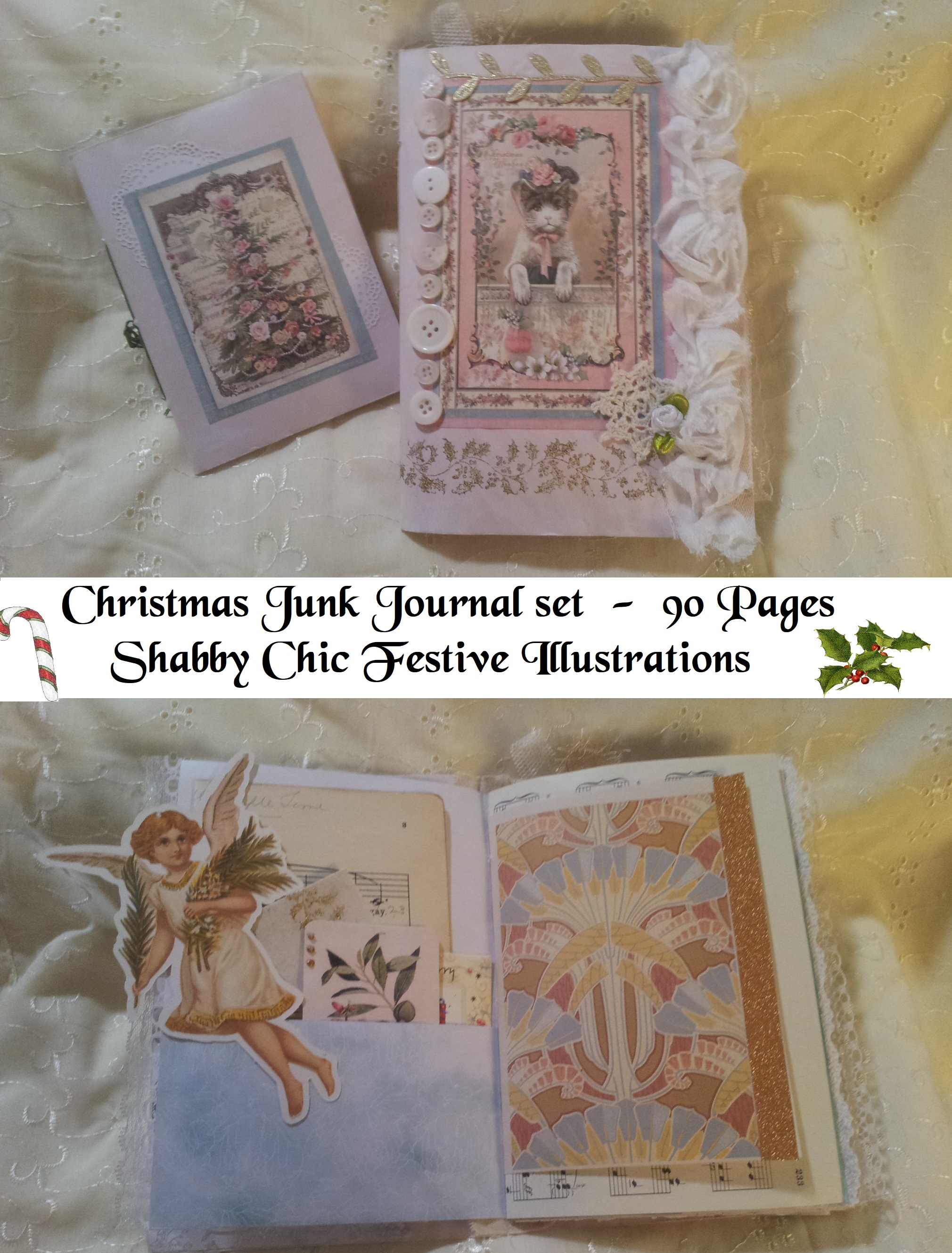 christmas cat junk journal