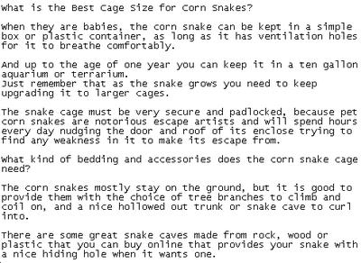 Sample of pet snake PLR article content